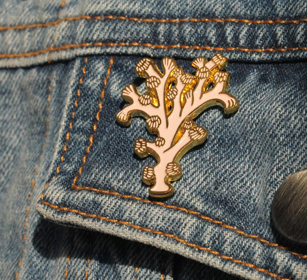 Golden Coral Pin