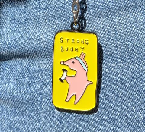 Strong Bunny Key Chain