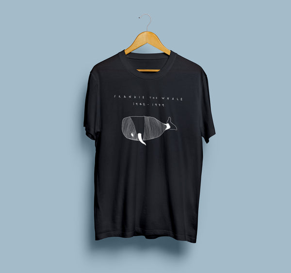 Frankie the Whale - Black Tshirt