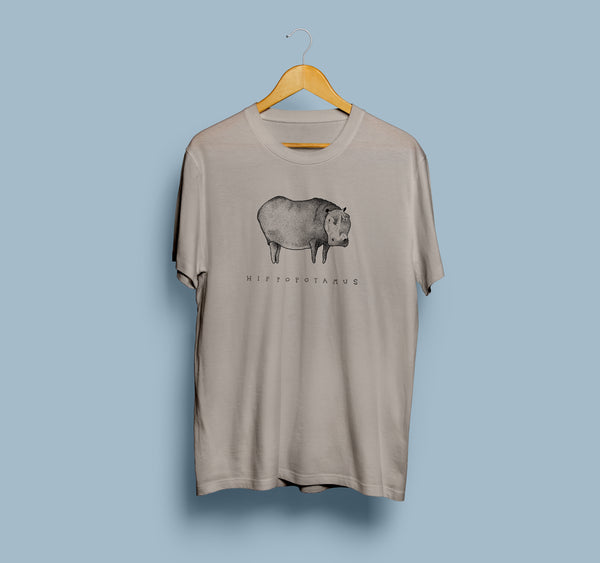 Hippopotamus - Sand T-shirt