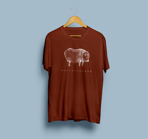 Hippopotamus - Terracotta T-shirt