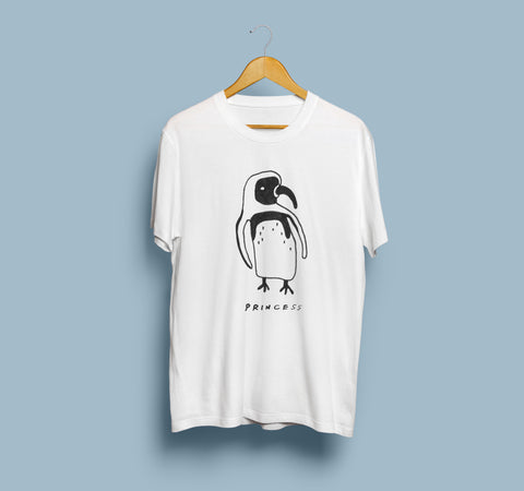 Princess Penguin - White Tshirt